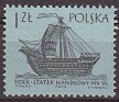 Poland 1963 Ships 1 ZT Azul Scott 1130